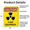 Signmission Radiation & Laser Sign, 7 in H x 5 in W, Vinyl Decal, Rectangle OS-2PACK-CR-D-57-V-10281 - alternate 5